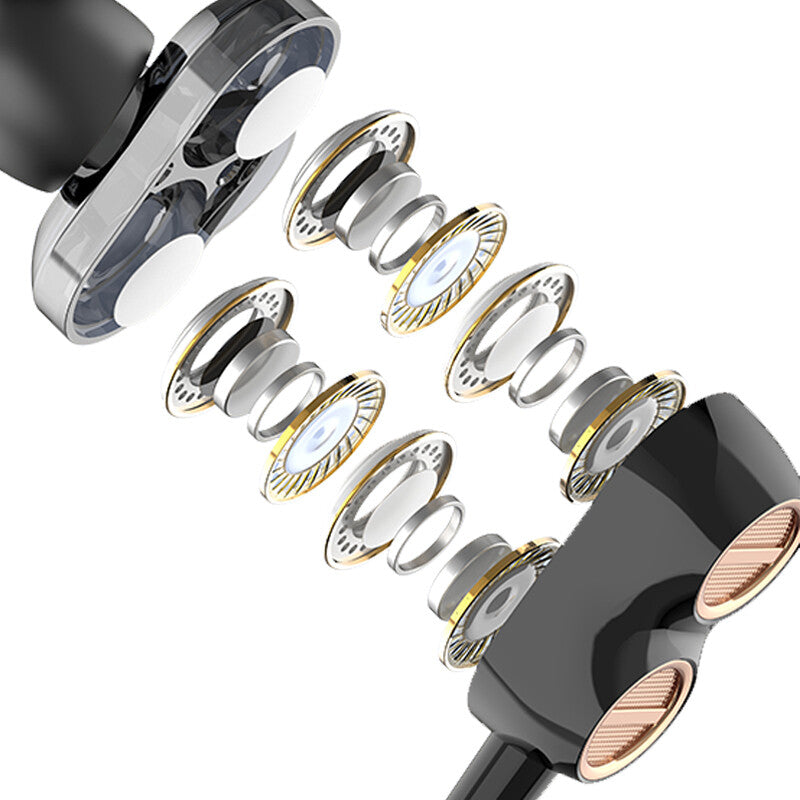 DUDAO X15 in-ear headphones Pink Hörlurar Kabel I öra Musik/vardag Rosa