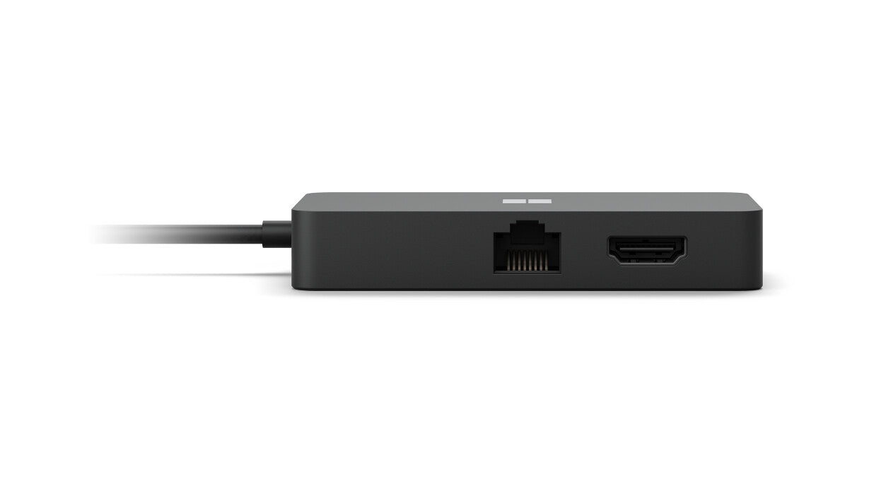 Microsoft Surface USB-C Travel Hub Kabel USB 3.2 Gen 2 (3.1 Gen 2) Type-C Svart