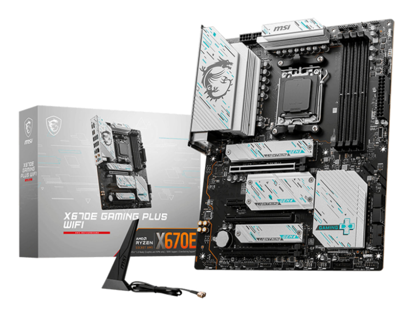 MSI X670E GAMING PLUS WIFI moderkort AMD X670 AM5-sockel ATX