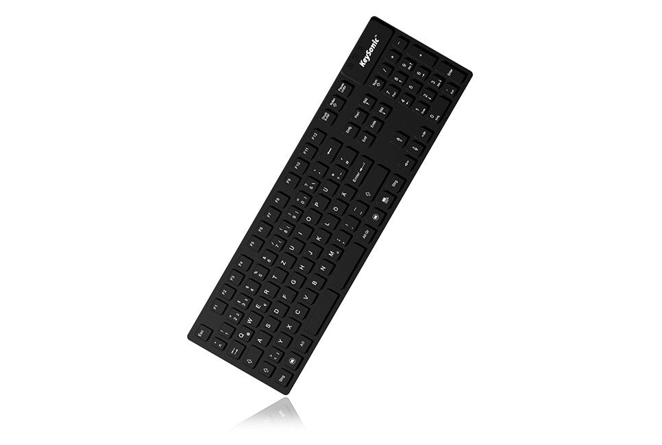 KeySonic KSK-8030 IN (US) tangentbord Industriell USB QWERTY Engelska (USA) Svart