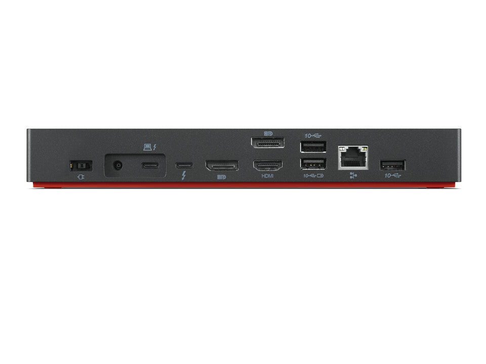 Lenovo 40B00300EU dockningsstationer för bärbara datorer Kabel Thunderbolt 4 Svart, Röd