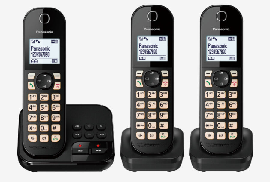 Panasonic KX-TGC 463GB DECT-telefon Namn och uppringnings-ID Svart