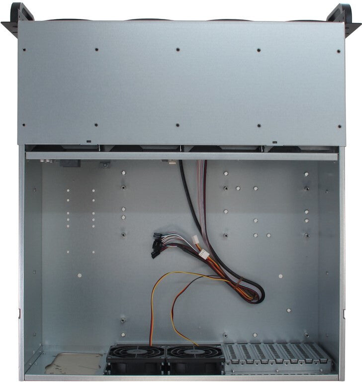 Inter-Tech 4U-4408 Ställning Svart, Silver