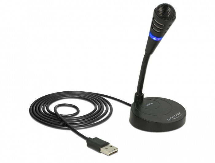 DeLOCK 65868 mikrofoner Svart Mikrofon till PC