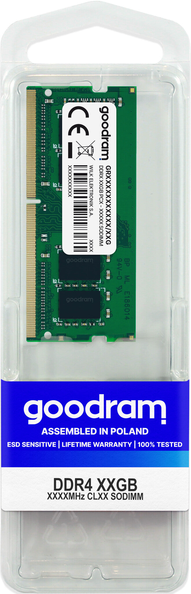 Goodram GR3200S464L22/16G RAM-minnen 16 GB 1 x 16 GB DDR4 3200 MHz