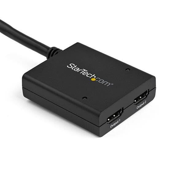 StarTech.com 4K HDMI video-splitter med 2 portar – 1x2 HDMI-splitter – Strömförses via USB eller strömadapter – 4K 30 Hz