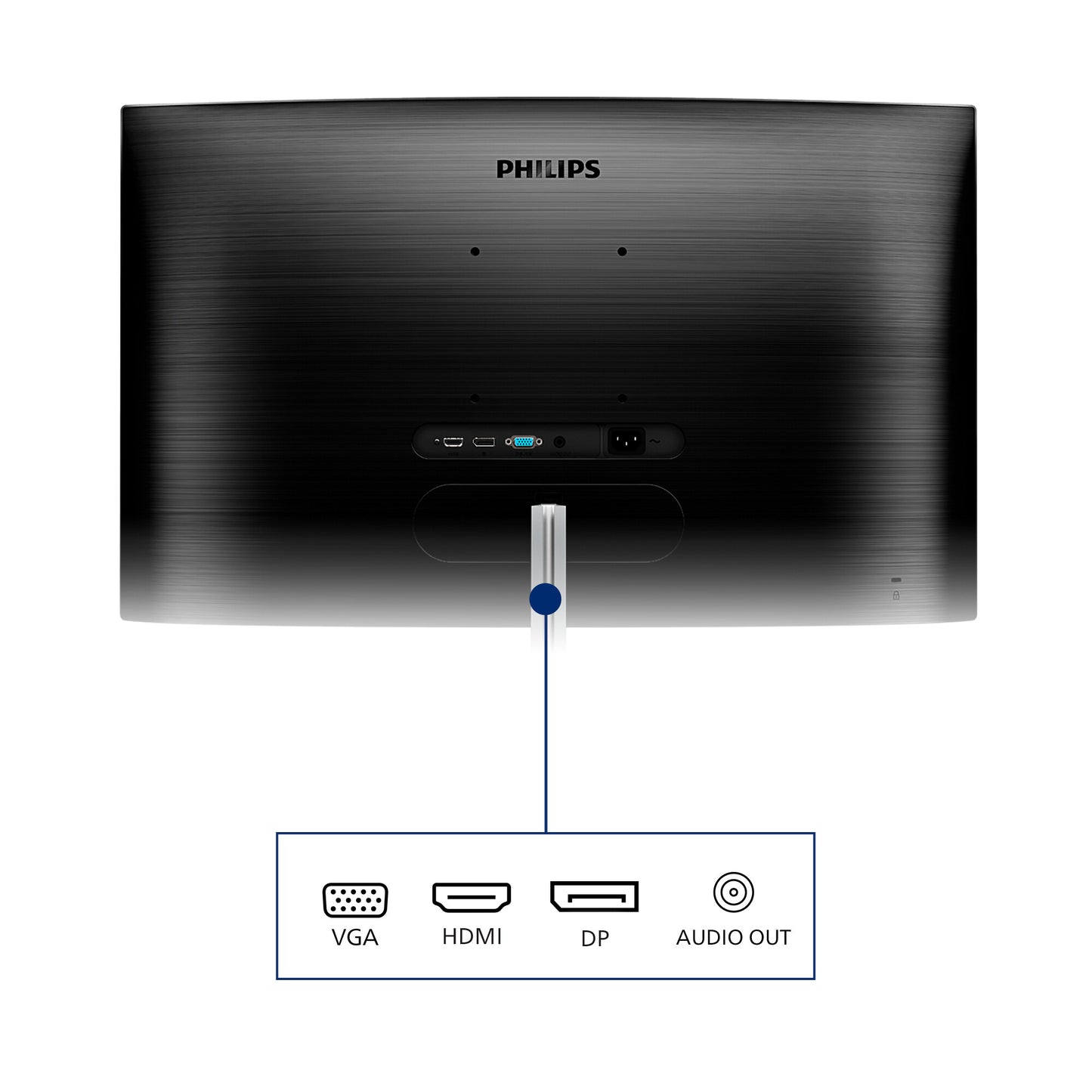 Philips E Line 325E1C/00 platta pc-skärmar 80 cm (31.5") 2560 x 1440 pixlar Quad HD LCD Svart