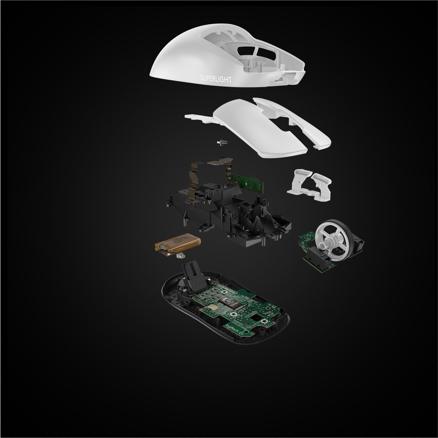 Logitech G 910-005943 datormöss Spela högerhand RF Trådlös 25600 DPI