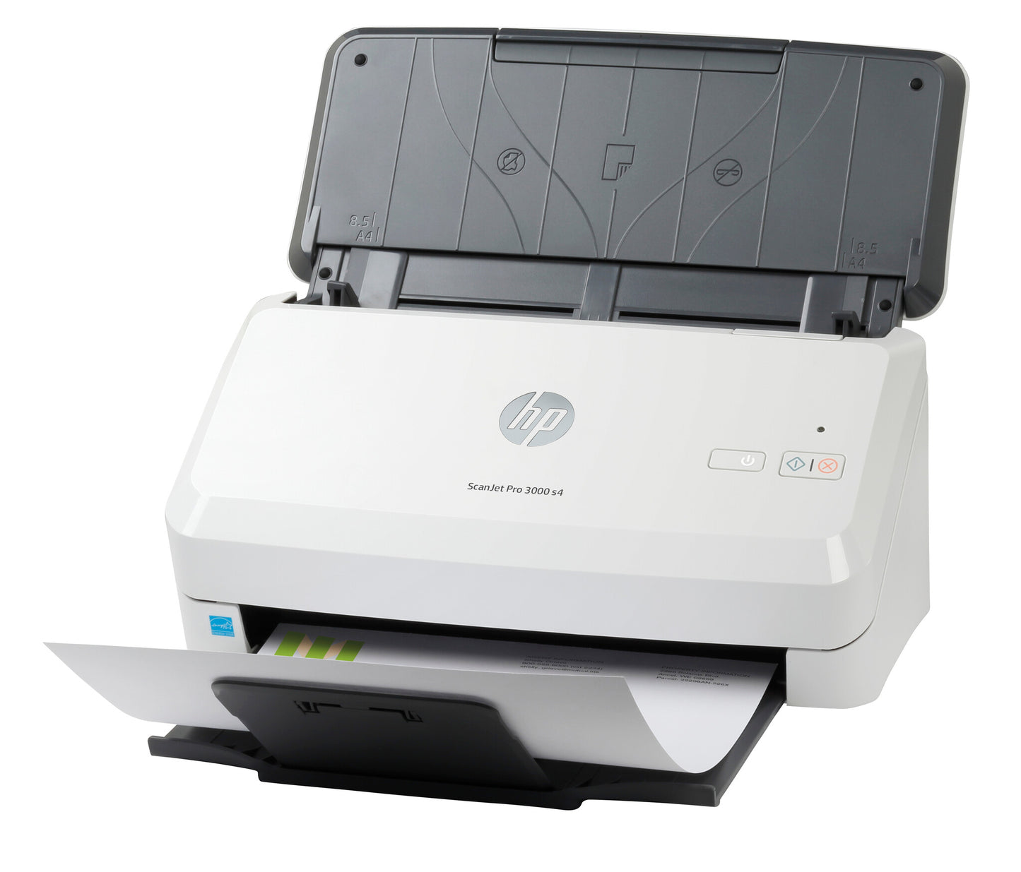 HP ScanJet Pro 3000 s4 Arkmatad skanner 600 x 600 DPI A4 Svart, Vit