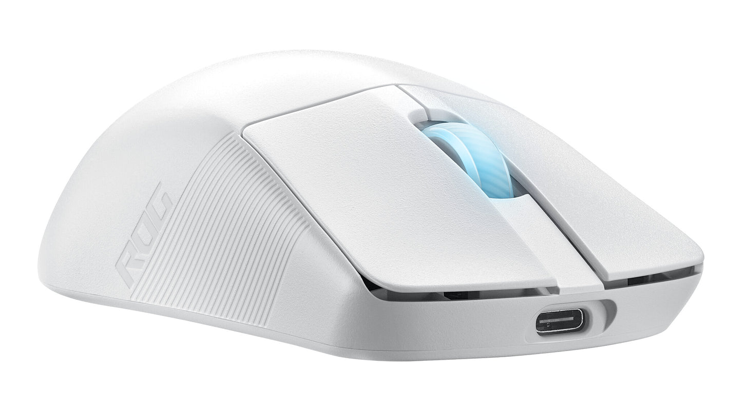ASUS ROG Harpe Ace Aim Lab Edition datormöss Spela Ambidextrous RF Wireless + Bluetooth + USB Type-C Optomekanisk 36000 DPI