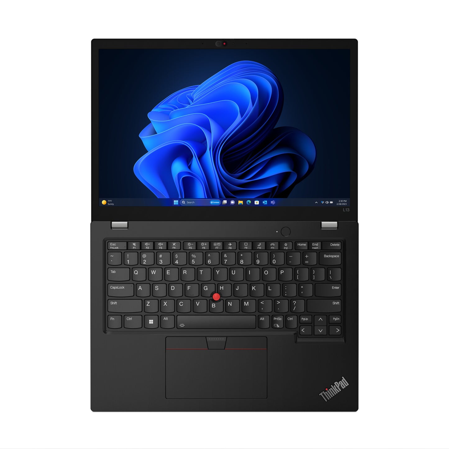 Lenovo ThinkPad L13 Gen 5 (Intel) Intel Core Ultra 5 125U Bärbar dator 33,8 cm (13.3") WUXGA 16 GB LPDDR5-SDRAM 512 GB SSD Wi-Fi 6E (802.11ax) Windows 11 Pro Engelsk Svart
