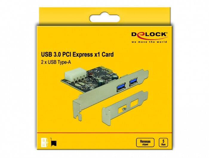 DeLOCK 89243 nätverkskort/adapters Intern USB 3.2 Gen 1 (3.1 Gen 1)
