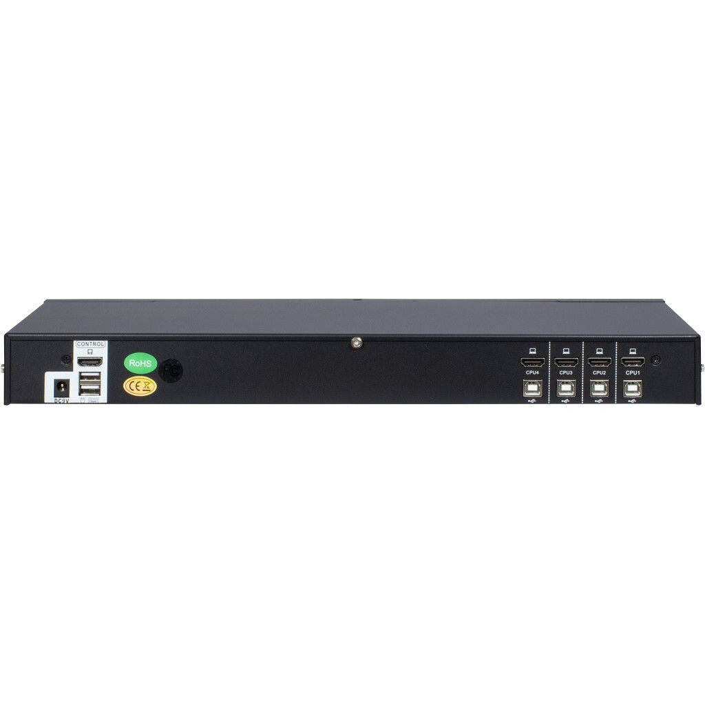 Inter-Tech KVM AS-9104HA KVM-switchar Svart