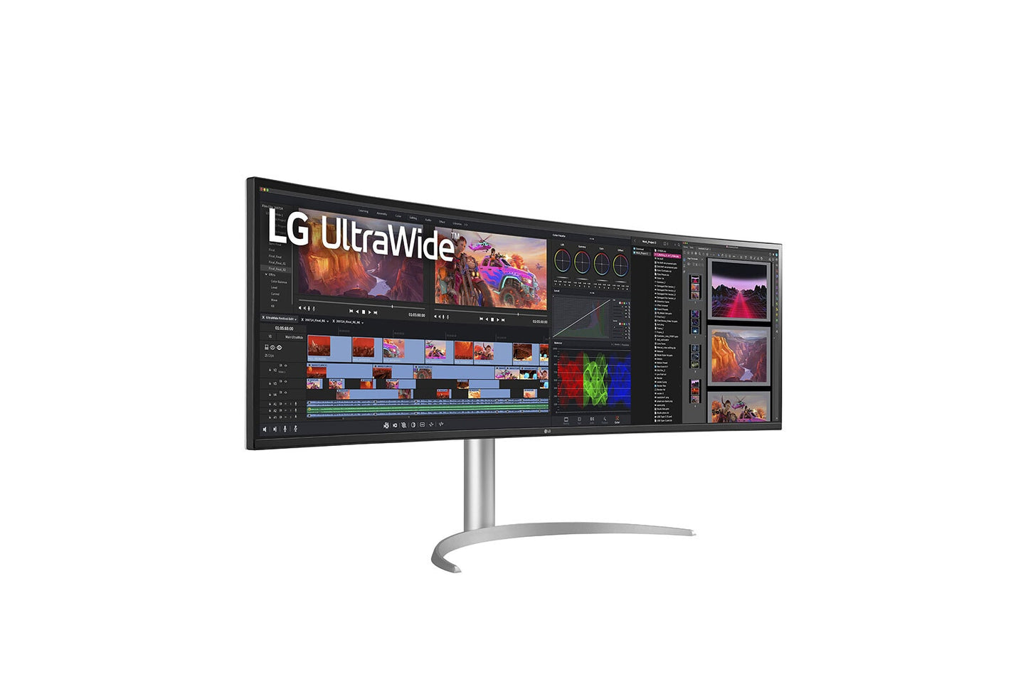 LG 49WQ95X-W platta pc-skärmar 124,5 cm (49") 5120 x 1440 pixlar Dual QHD Vit