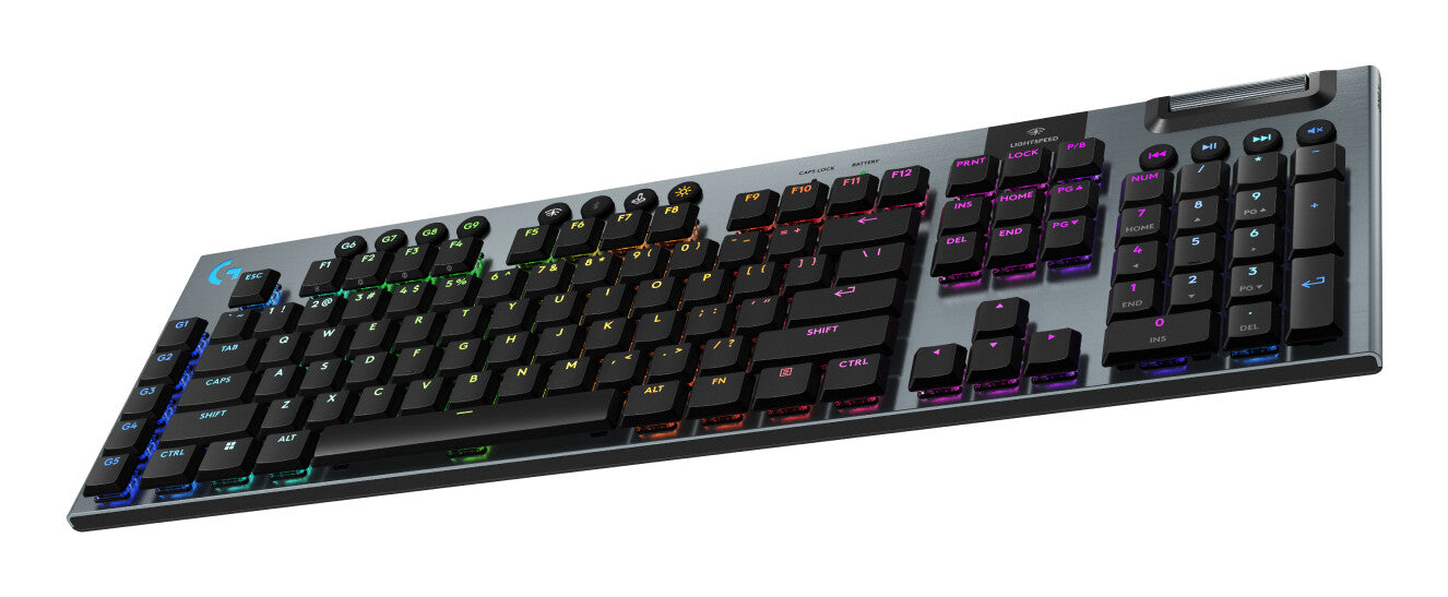 Logitech G G915 X LIGHTSPEED tangentbord Spela USB + RF Wireless + Bluetooth QWERTY Nordic Svart
