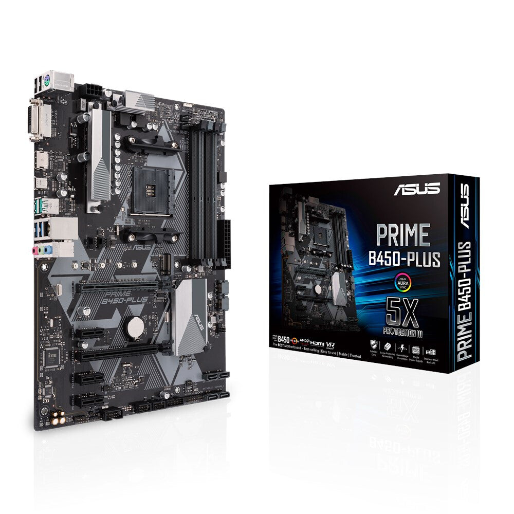 ASUS PRIME B450-PLUS AMD B450 Uttag AM4 ATX
