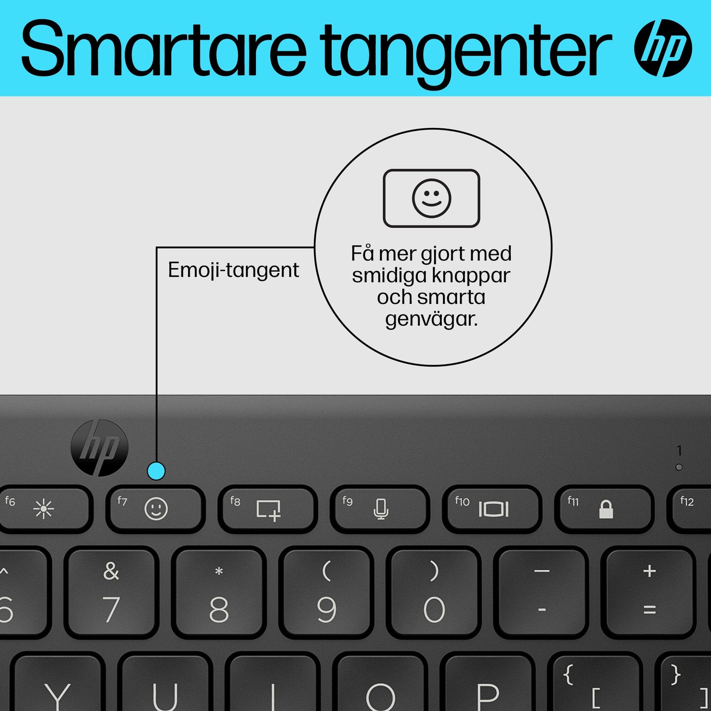 HP 350 kompakt Bluetooth-tangentbord för flera enheter