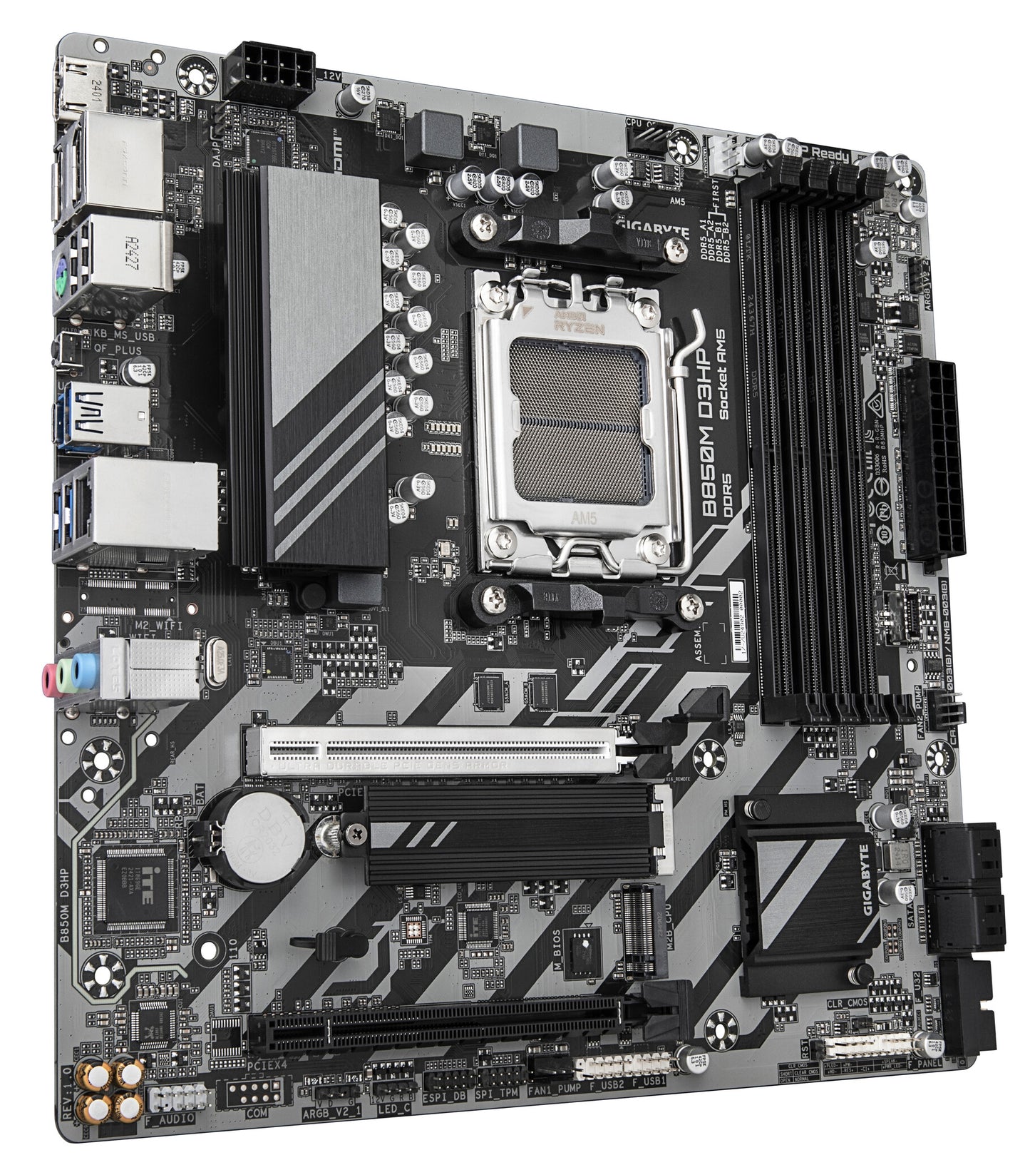 GIGABYTE B850M D3HP moderkort AMD B850 AM5-sockel micro ATX