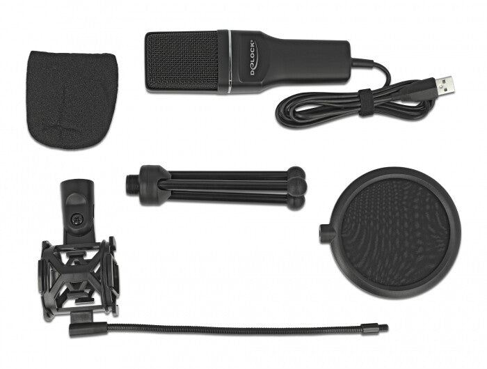 DeLOCK 66331 mikrofoner Svart Mikrofon till PC