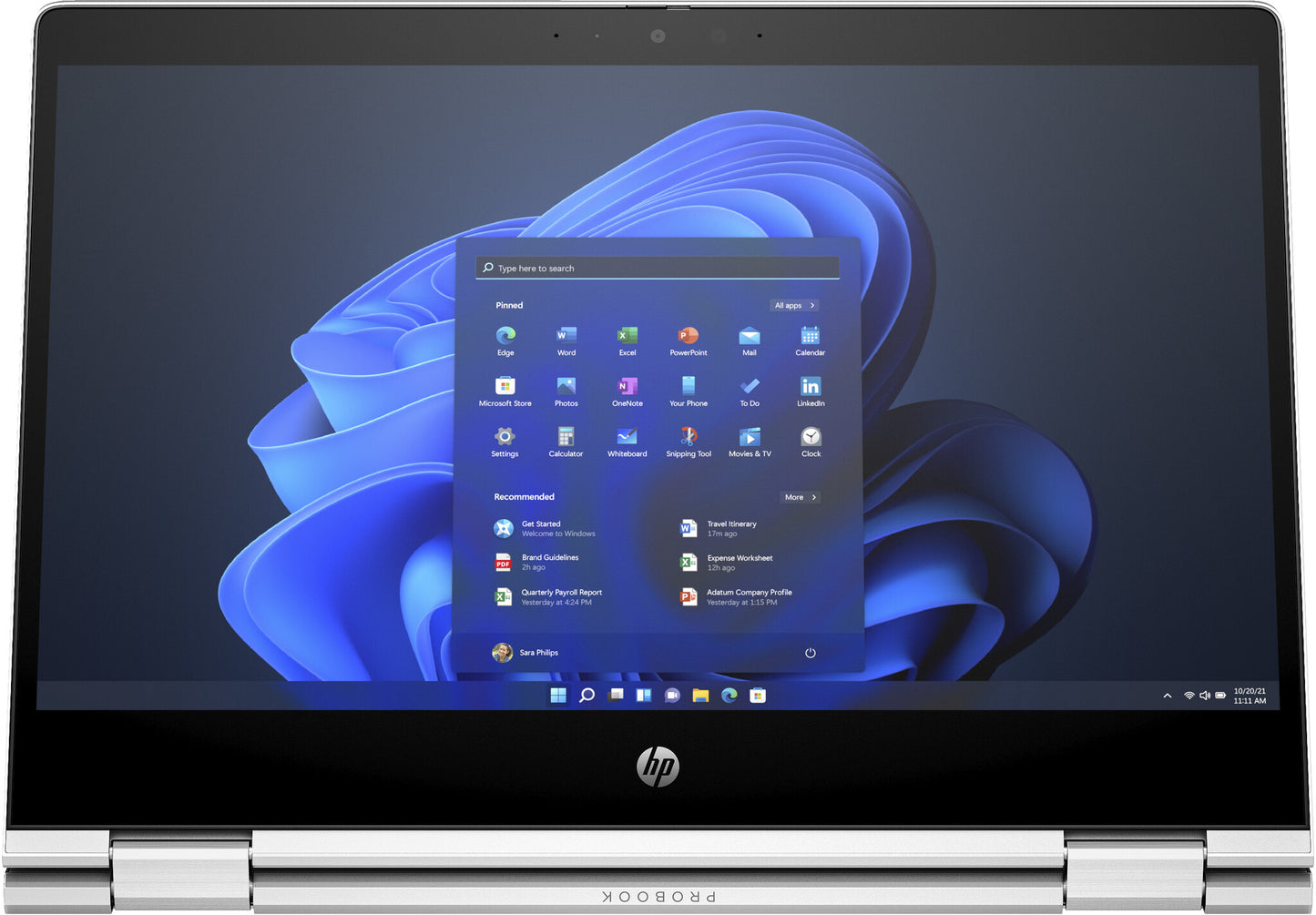 HP Pro x360 435 G10 AMD Ryzen™ 5 7530U Bärbar dator 33,8 cm (13.3") Full HD 16 GB DDR4-SDRAM 512 GB SSD Wi-Fi 6E (802.11ax) Windows 11 Pro Silver