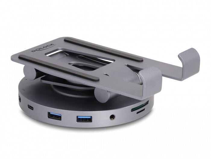 DeLOCK 88017 dockningsstationer för bärbara datorer Kabel USB 3.2 Gen 1 (3.1 Gen 1) Type-A + Type-C Grå