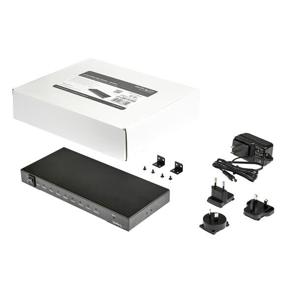 StarTech.com 4K 60 Hz HDMI-splitter med 8 portar