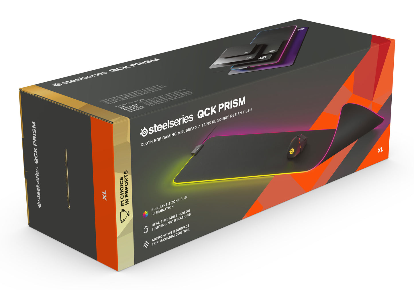 Steelseries QcK Prism Cloth XL Spelmusmatta Svart