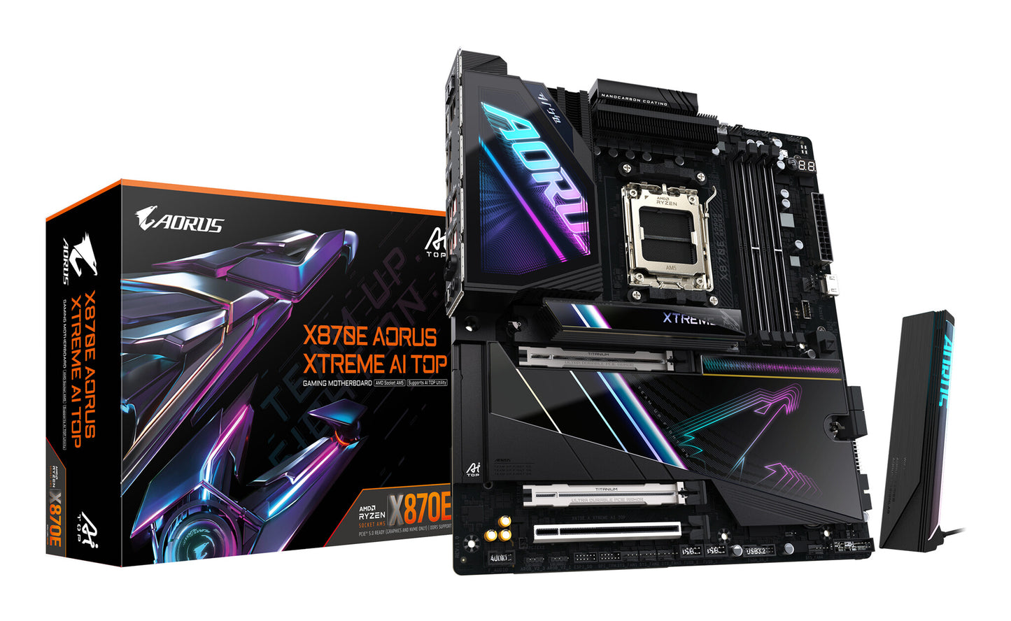 GIGABYTE X870E AORUS XTREME AI TOP AMD X870E AM5-sockel Utökad ATX