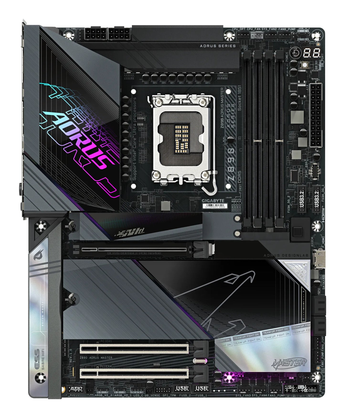 GIGABYTE Z890 AORUS MASTER moderkort Intel Z890 LGA 1851 (Socket V1) ATX