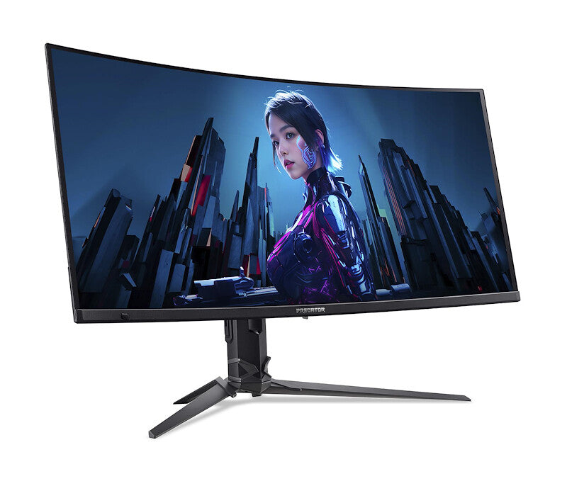 Acer Predator UM.CXXEE.501 platta pc-skärmar 86,4 cm (34") 3440 x 1440 pixlar UltraWide Quad HD QD-OLED Svart