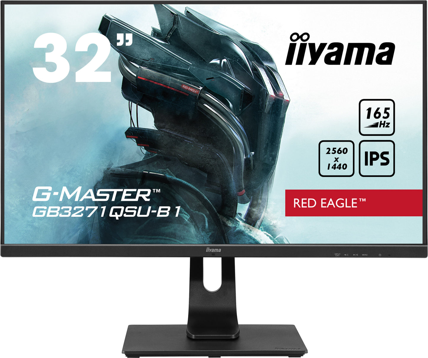 iiyama G-MASTER GB3271QSU-B1 platta pc-skärmar 80 cm (31.5") 2560 x 1440 pixlar Wide Quad HD LED Svart