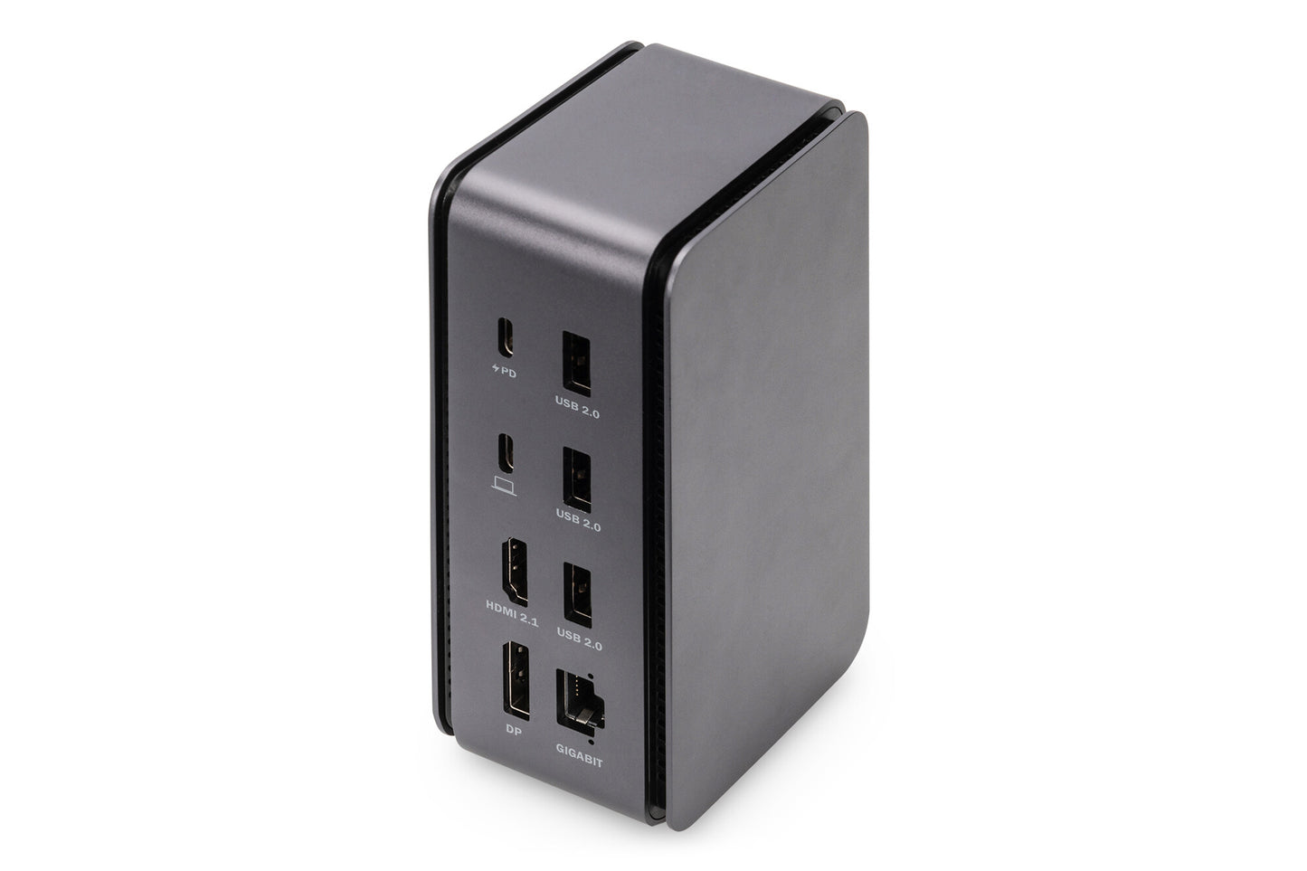 Digitus DA-70897 dockningsstationer för bärbara datorer Kabel USB 3.2 Gen 1 (3.1 Gen 1) Type-C Svart, Grå