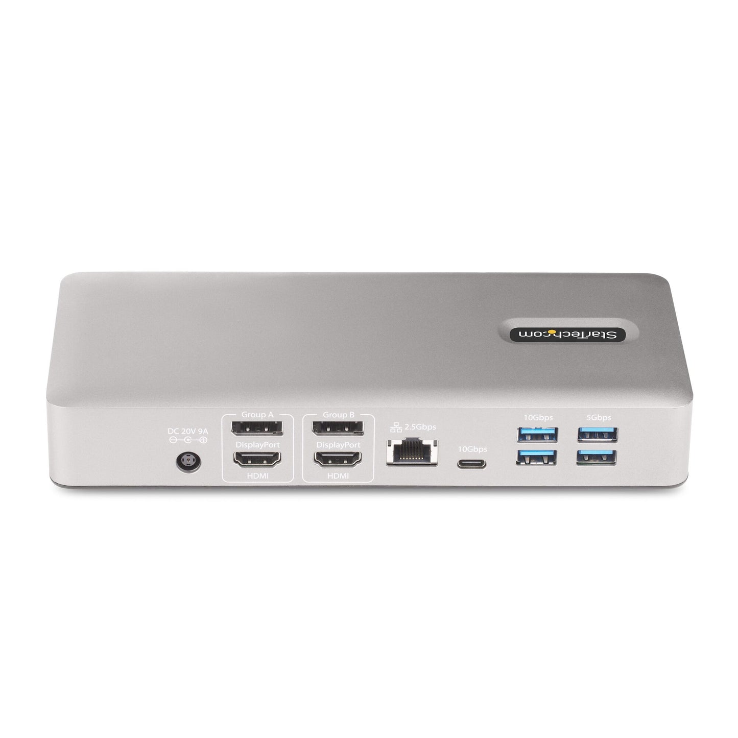 StarTech.com Thunderbolt 4-dockningsstation för flera bildskärmar, dockningsstation för fyra/tre/två bildskärmar - 2x HDMI/2x DisplayPort, 7x USB-hubb, 2,5 Gb Ethernet, 98 W strömförsörjning