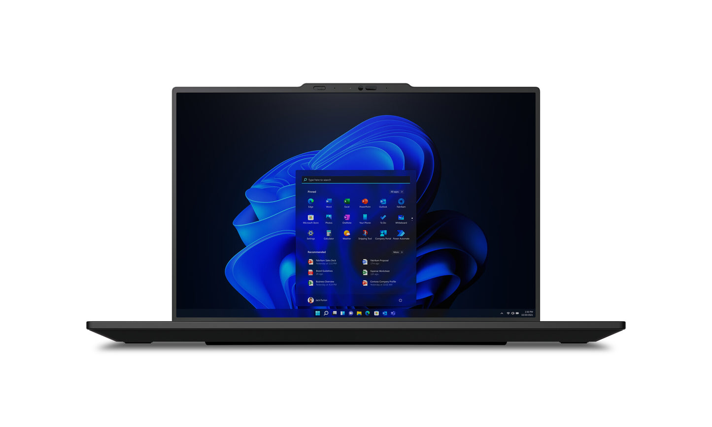 Lenovo ThinkPad P1 Gen 7 Intel Core Ultra 9 185H Mobil arbetsstation 40,6 cm (16") WQXGA 64 GB LPDDR5x-SDRAM 2 TB SSD NVIDIA RTX 3000 Ada Wi-Fi 7 (802.11be) Windows 11 Pro Nordic Svart