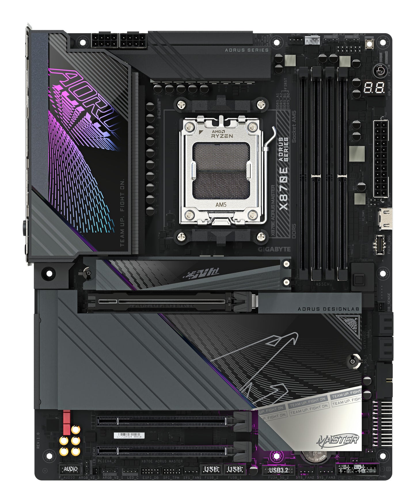GIGABYTE X870E AORUS MASTER moderkort AMD X870 AM5-sockel ATX