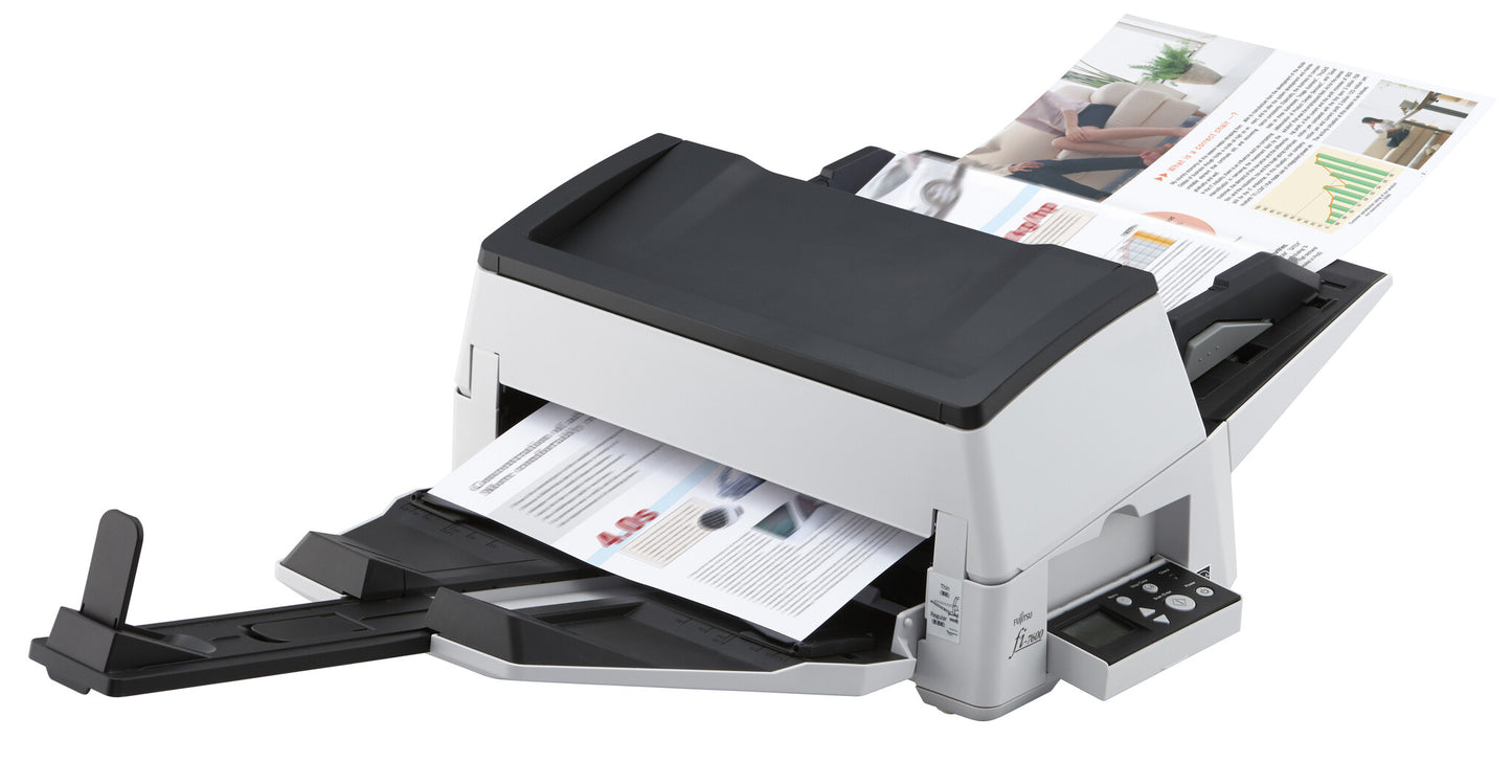 Ricoh fi-7600 ADF + scanner med manuell matning 600 x 600 DPI A3 Svart, Vit