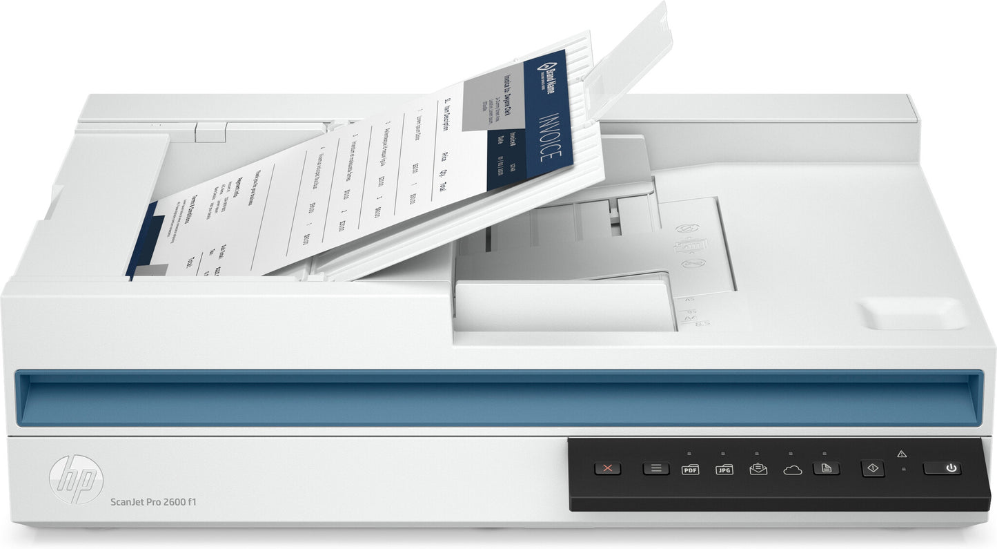 HP Scanjet Pro 2600 f1 Flatbädds- och ADF-scanner 600 x 600 DPI A4 Vit