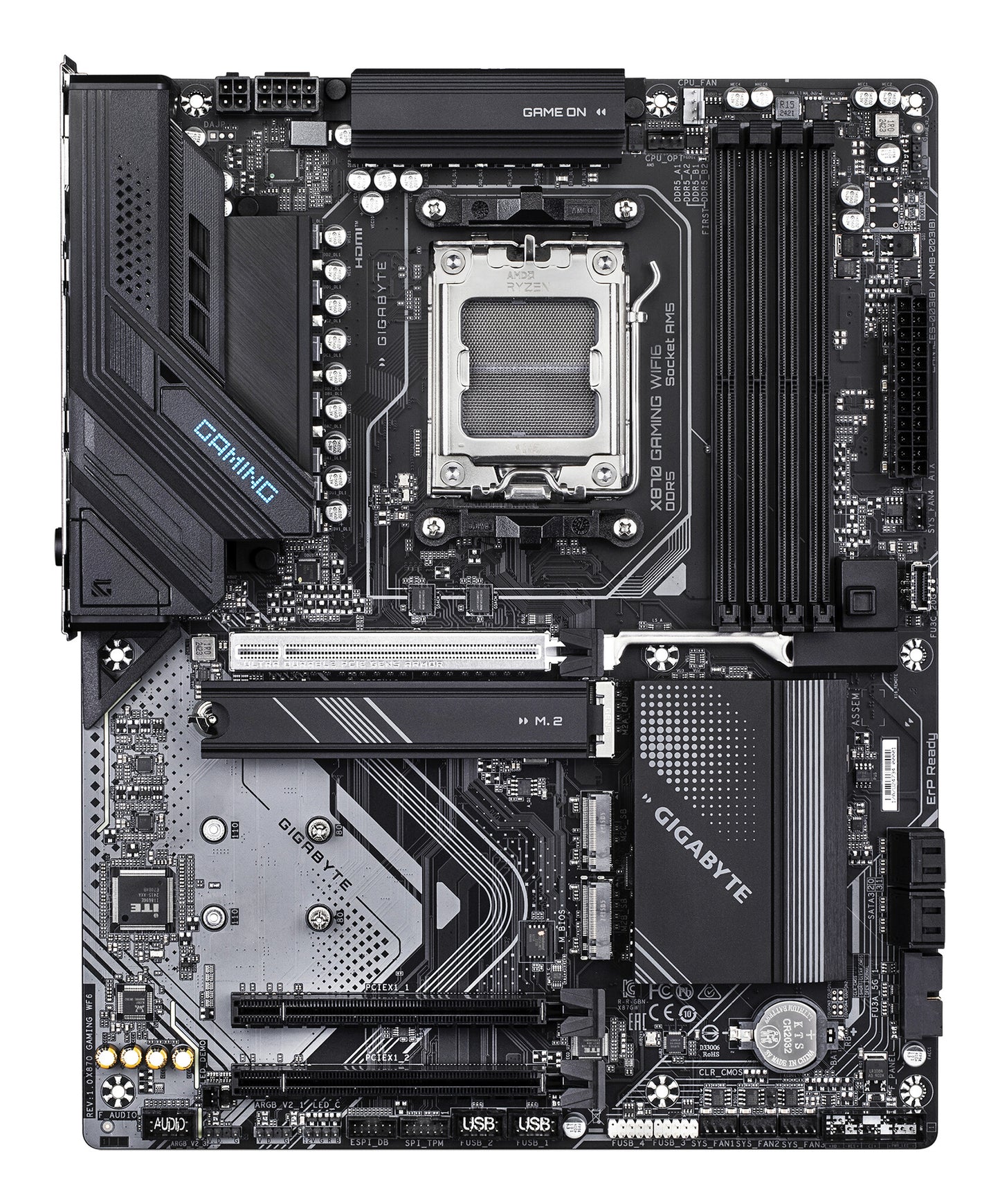 GIGABYTE X870 GAMING WIFI6 AMD X870 AM5-sockel ATX