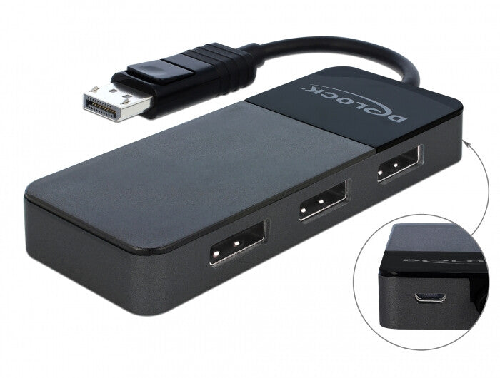 DeLOCK 87737 bilddelare DisplayPort 3x DisplayPort