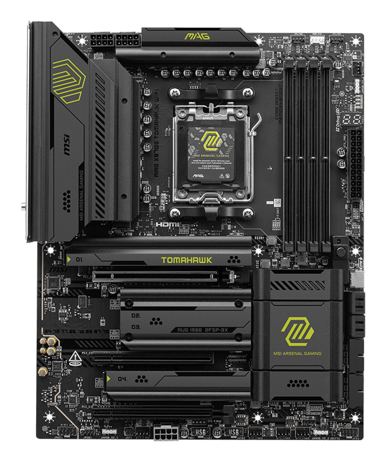 MSI MAG X870E TOMAHAWK WIFI moderkort AMD X870E AM5-sockel ATX