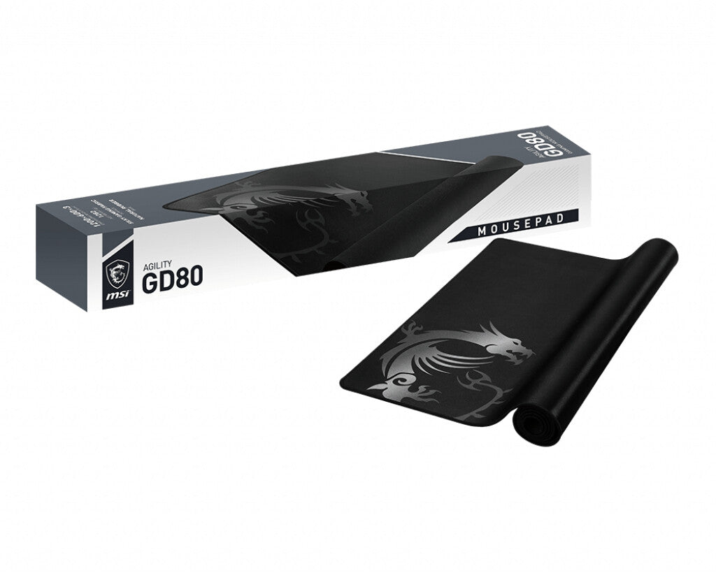 MSI Agility GD80 Spelmusmatta Svart, Vit