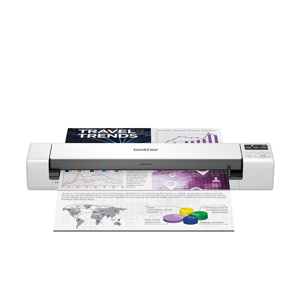 Brother DS-940DW Arkmatad skanner 600 x 600 DPI A4 Svart, Vit