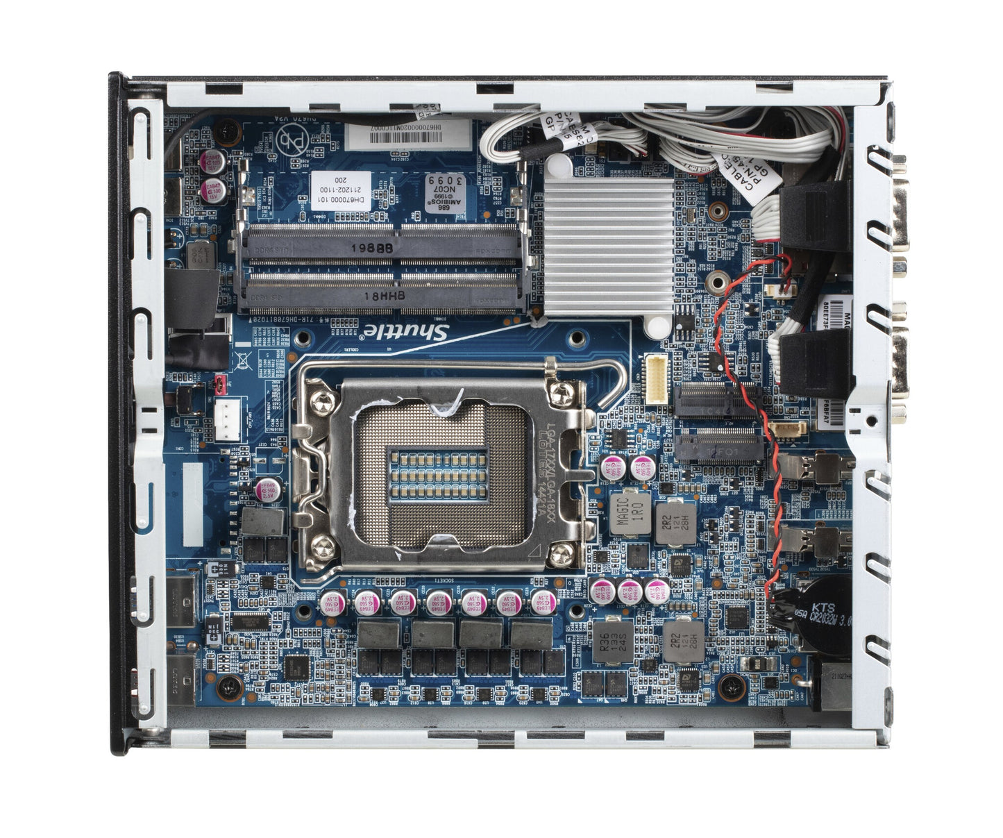Shuttle DH670V2 datorhölje & moderkort 1,35L storlek PC Svart Intel H670 LGA 1700