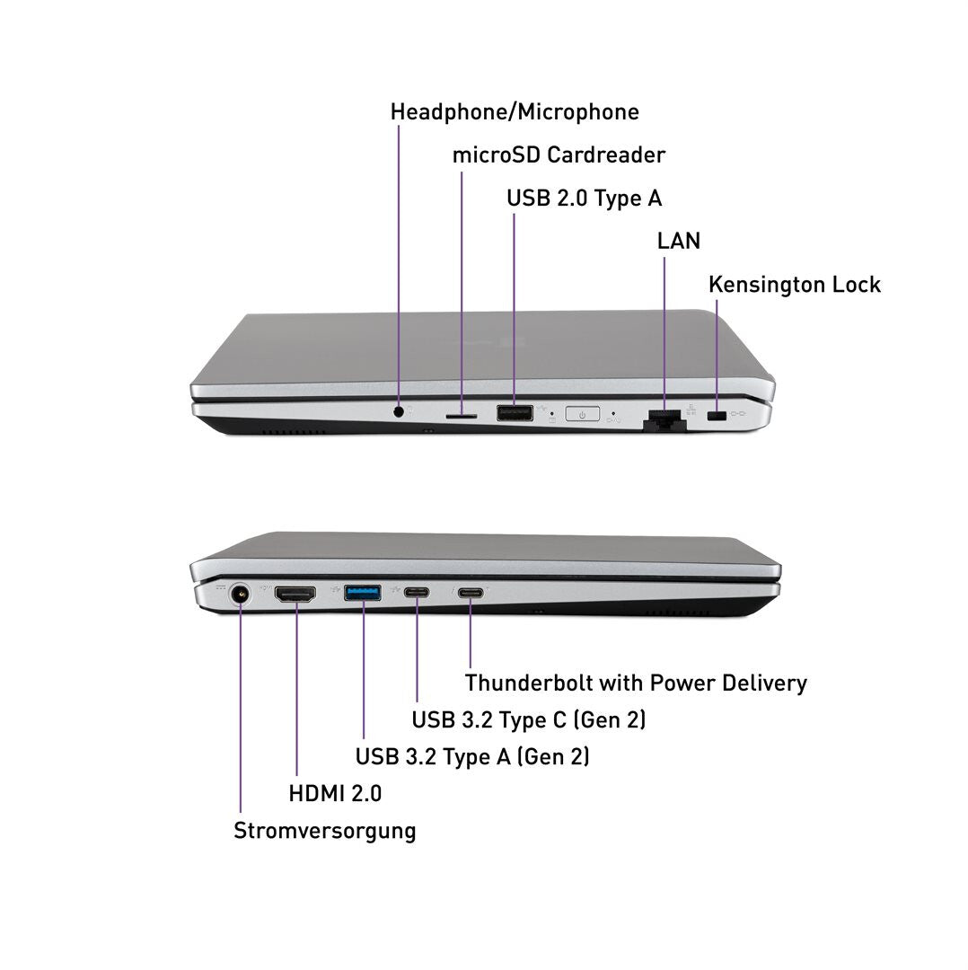 TERRA MOBILE 1220800 bärbara datorer Intel® Core™ i7 i7-1355U Bärbar dator 39,6 cm (15.6") Full HD 16 GB DDR5-SDRAM 512 GB SSD Wi-Fi 6 (802.11ax) Windows 11 Pro Silver