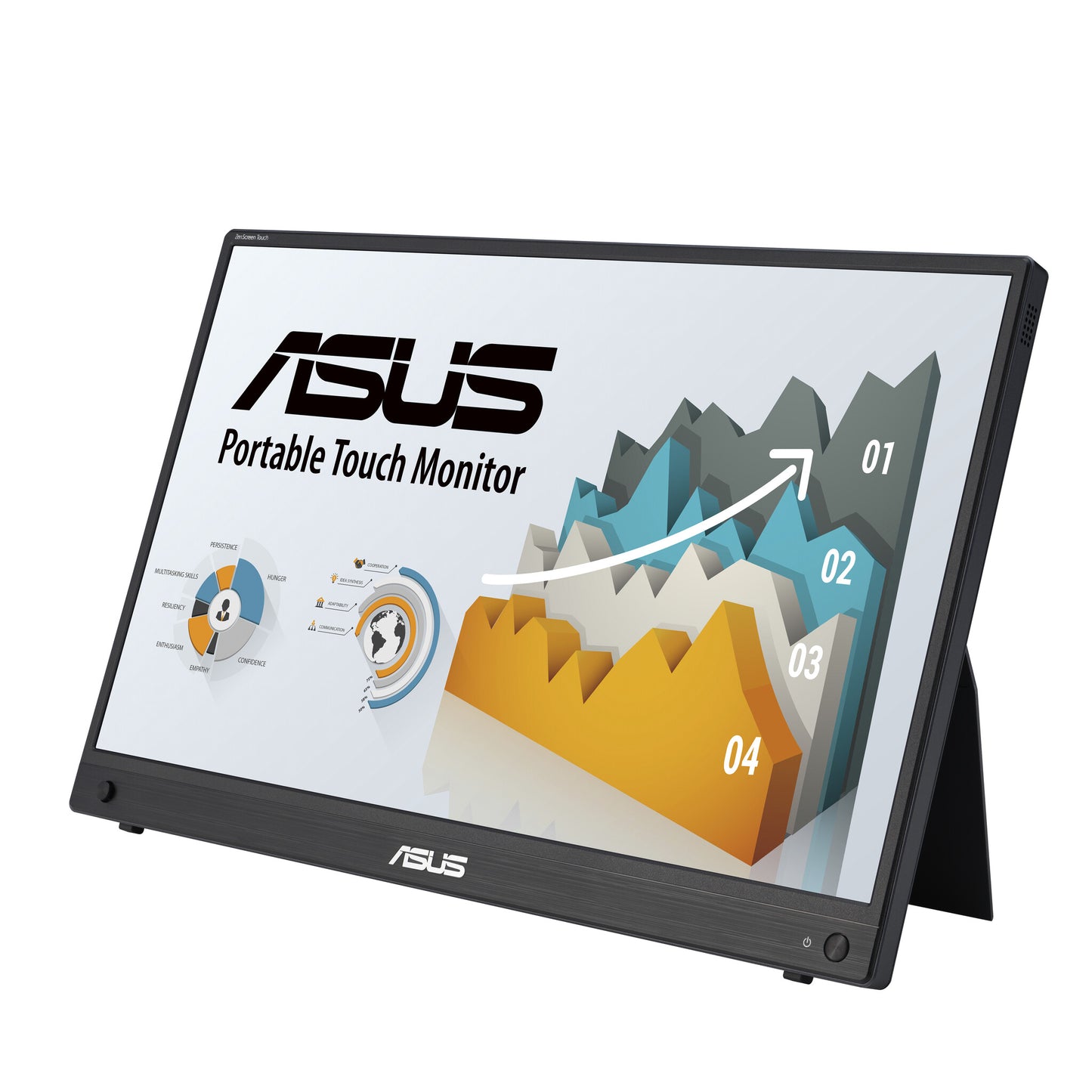 ASUS ZenScreen MB16AHT platta pc-skärmar 39,6 cm (15.6") 1920 x 1080 pixlar Full HD Pekskärm Svart