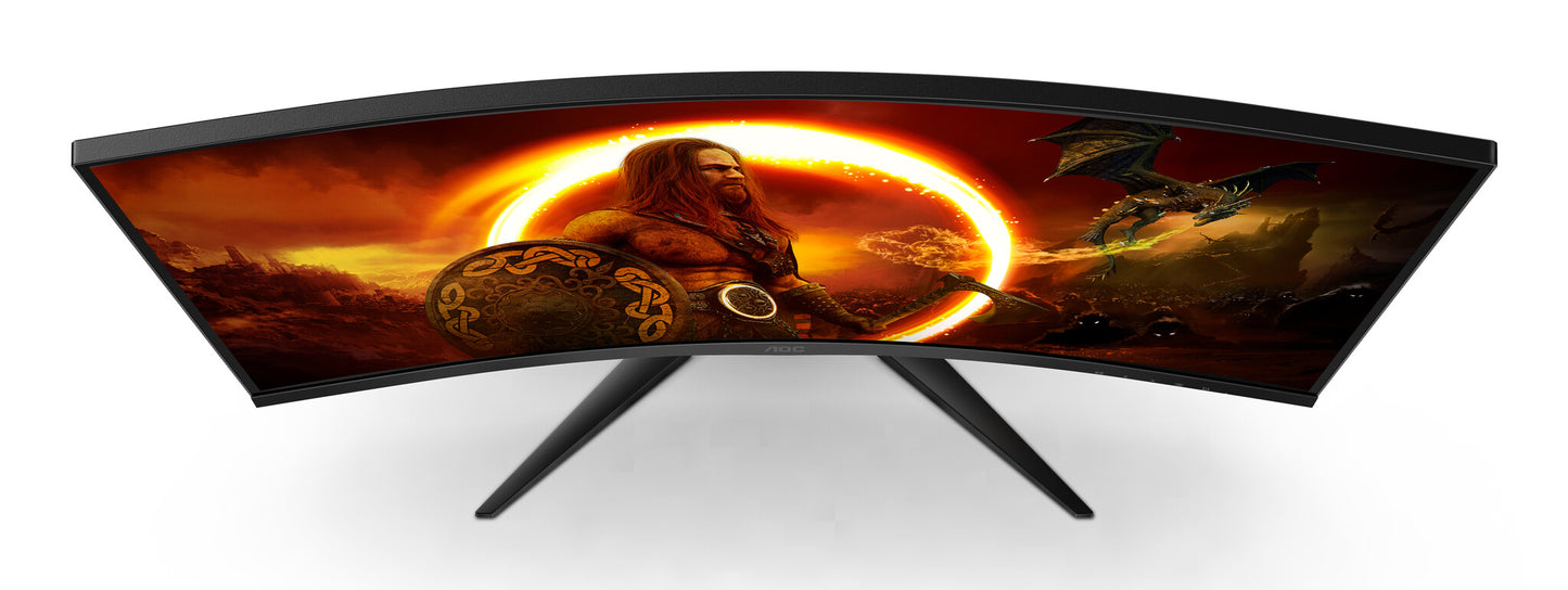 AOC G2 C32G2ZE/BK platta pc-skärmar 80 cm (31.5") 1920 x 1080 pixlar Full HD LED Svart, Röd