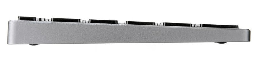 Voxicon Slim Metal 295 tangentbord RF Trådlös QWERTY Nordic Svart, Grå