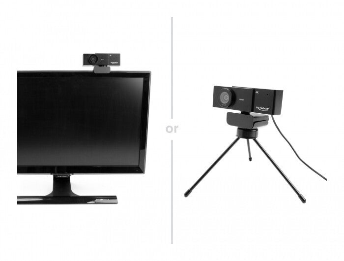 DeLOCK 96400 webbkameror 8 MP 3840 x 2160 pixlar USB 2.0 Svart