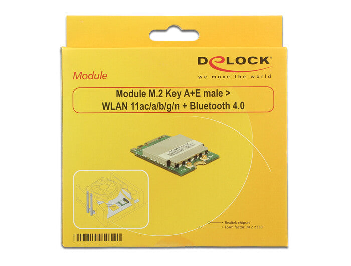 DeLOCK 95254 nätverkskort WLAN / Bluetooth 433,3 Mbit/s