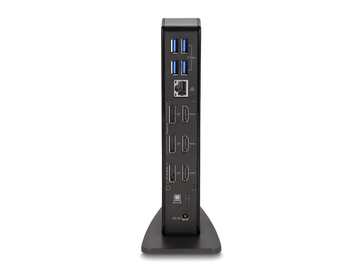 DeLOCK 88051 dockningsstationer för bärbara datorer Dockning USB 3.2 Gen 2 (3.1 Gen 2) Type-C Svart